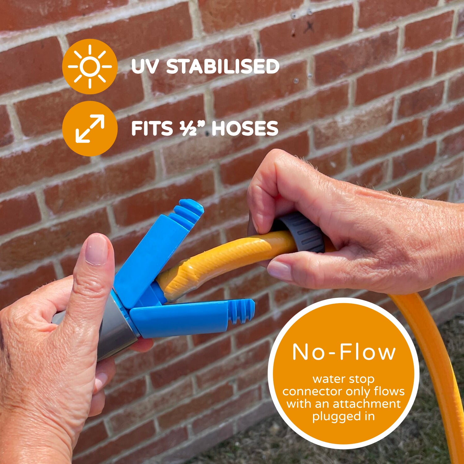 No-Flow Wing-Lock Hose Connector image 2