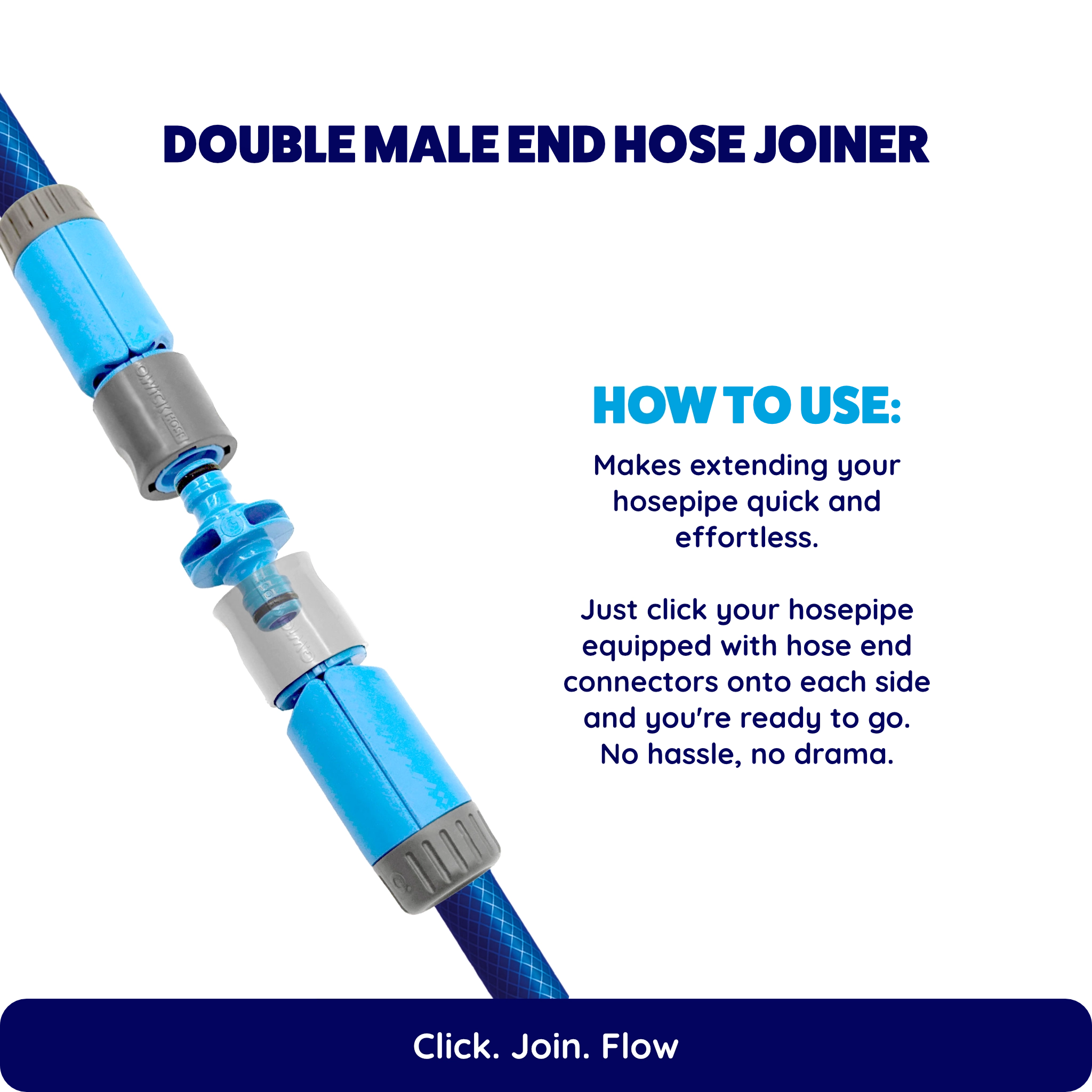 Double Male End Hose Joiner