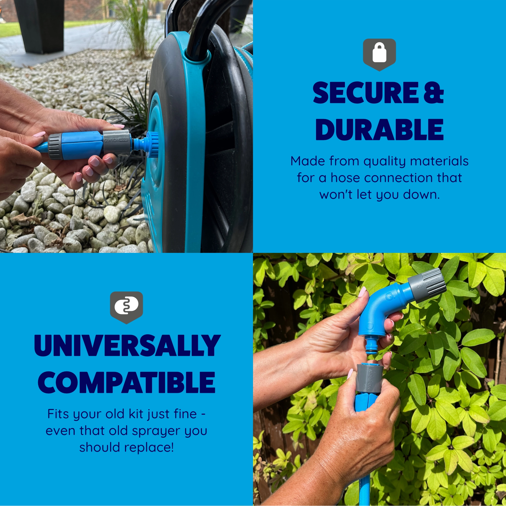 JawGrip Hose Connector Pack (Original + No-Flow)