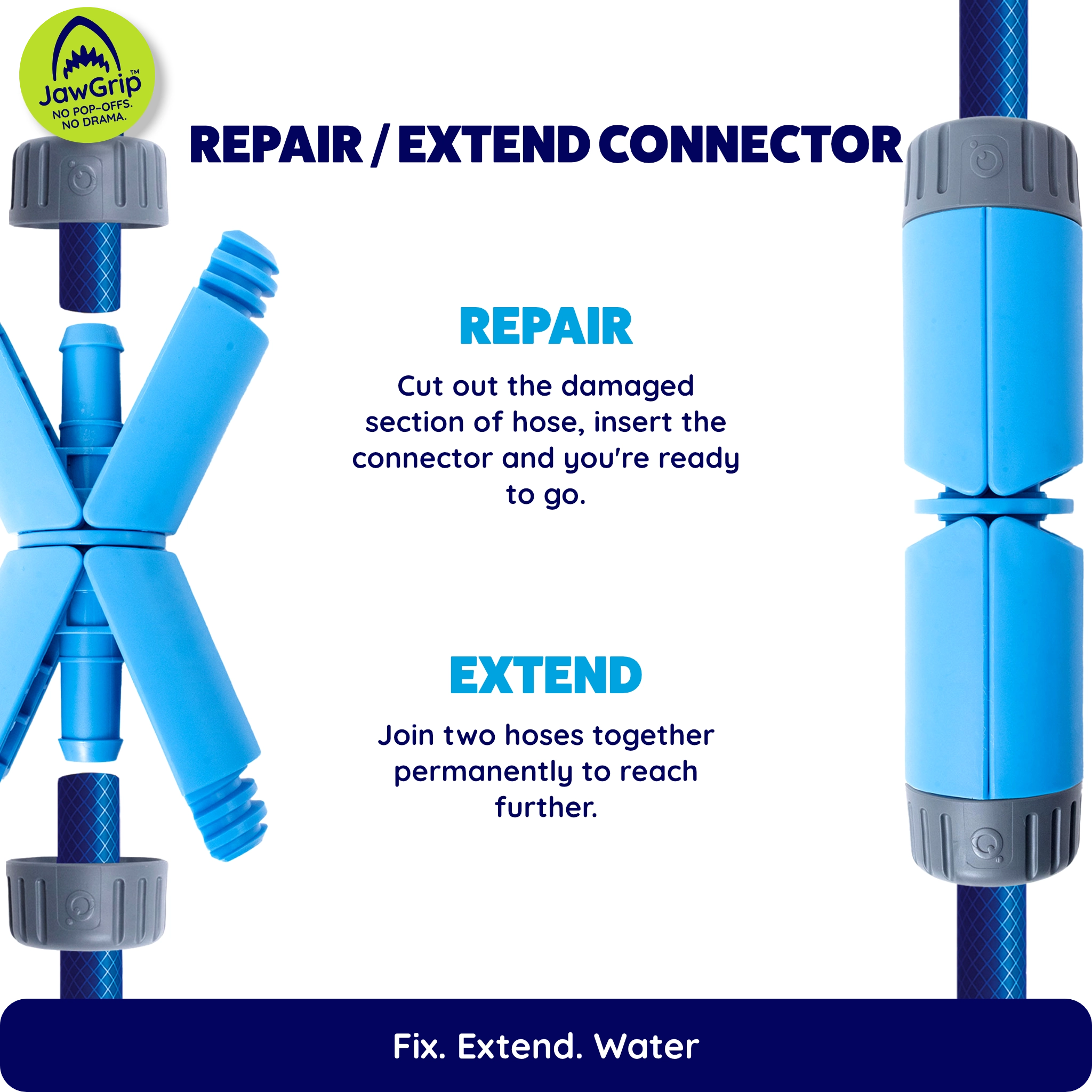 JawGrip Hose Repair / Extend Connector